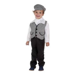Creaciones Llopis - Déguisement enfant Chulapo traditionnel espagnol avec pantalon, gilet, foulard et casquette - Taille 2-3 ans (T-0)