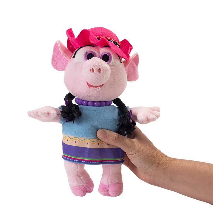 Bandai Sr. Pancha La Granja De Zenon AR80007 - Peluche Interactive Chancha avec Chansons - Version Multilingue - +2 ans