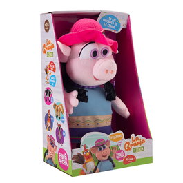 Bandai Sr. Pancha La Granja De Zenon AR80007 - Peluche Interactive Chancha avec Chansons - Version Multilingue - +2 ans