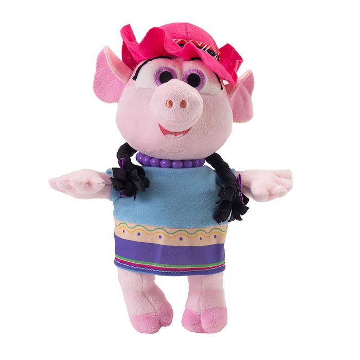 Bandai Sr. Pancha La Granja De Zenon AR80007 - Peluche Interactive Chancha avec Chansons - Version Multilingue - +2 ans