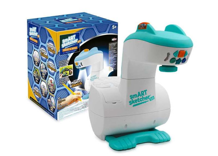 Famosa Smart Sketcher 2.0 Projecteur de Dessin Intelligent - Apprends à Dessiner avec Images Prédéfinies - Modèles Variés