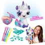 Canal Toys Peluche à Personnaliser Licorne - Set Créatif avec Airbrush Électrique, 120+ Pochoirs et Feutres pour Enfants 6+ Ans