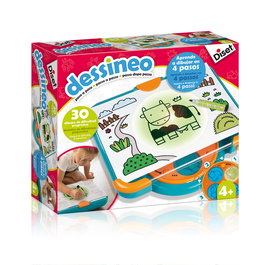 Diset Dessineo Aprende A Dibujar Paso A Paso 61018 – Pupitre Maletin Éducatif pour Apprendre à Dessiner en 4 Étapes – Version Espagnol