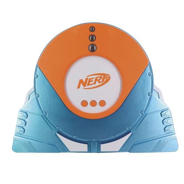 Toy Partner - Jeu de Tir aux Plateaux Nerf avec Écran LCD, Sons et 5 Disques - Dimensions 30 x 22 cm