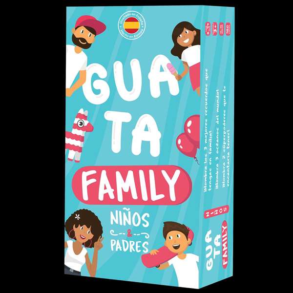Asmodee Guatafamily Jeu de Rapidité et d'Imagination pour Parents et Enfants dès 8 Ans - Version Espagnole