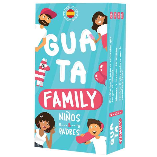 Asmodee Guatafamily Jeu de Rapidité et d'Imagination pour Parents et Enfants dès 8 Ans - Version Espagnole