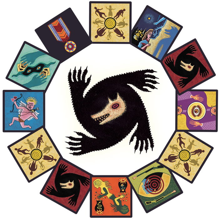 Asmodee Jeu de société Les Loups-Garous de Castronegro – Jeu de cartes de déduction sociale pour 8 à 18 joueurs – Version espagnole