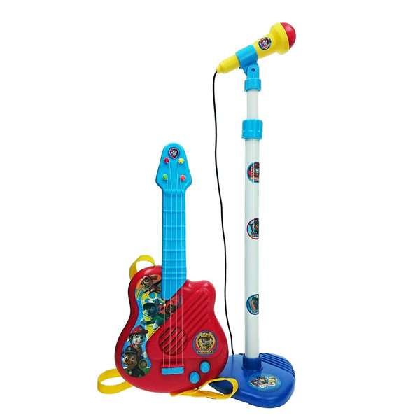 Reig - Jeu Guitarre et Microphone sur Pied avec Amplificateur Paw Patrol pour Enfants (Réglable, 60x30x17 cm)