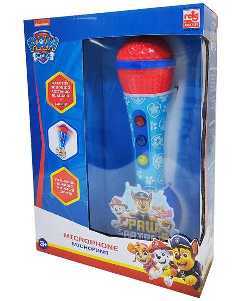 Reig Microphone de main Paw Patrol pour enfant avec amplificateur, mélodies et lumières LED, 21 cm Reig Microphone de main Paw Patrol pour enfant avec amplificateur, mélodies et lumières LED, 21 cm