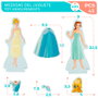 WOOMAX Jeu Magnétique en Bois Princesses Disney - 45 Pièces - Développe la Créativité - À Partir de 3 Ans