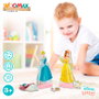 WOOMAX Jeu Magnétique en Bois Princesses Disney - 45 Pièces - Développe la Créativité - À Partir de 3 Ans
