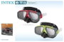 Intex Surf Rider - Masque de plongée et natation en silicone pour enfants et adultes (+8 ans) - Modèles assortis - ABS, PC, TPE