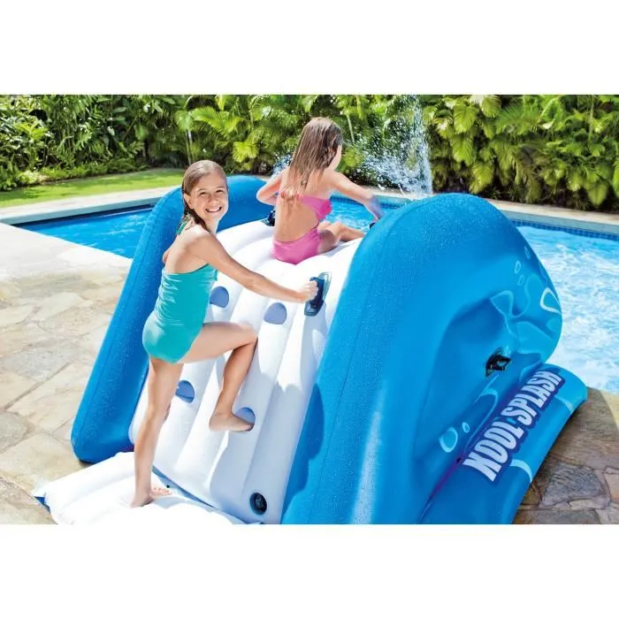 Intex - Toboggan gonflable aquatique Kool Splash pour piscine - Dimensions 333 x 206 x 117 cm - Pour 6 ans et plus