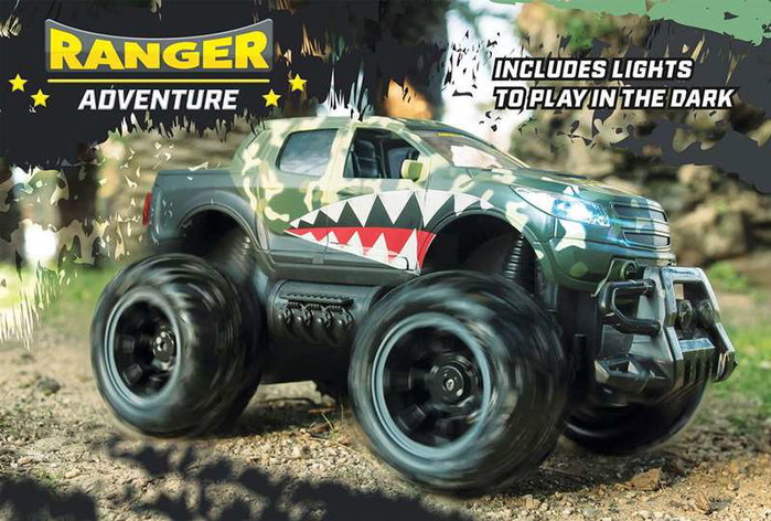 Ninco - Voiture radiocommandée Ranger Monster Truck 2 canaux échelle 1:14, carrosserie ABS (30x19x16 cm) Ninco - Voiture radiocommandée Ranger Monster Truck 2 canaux échelle 1:14, carrosserie ABS (30x19x16 cm)