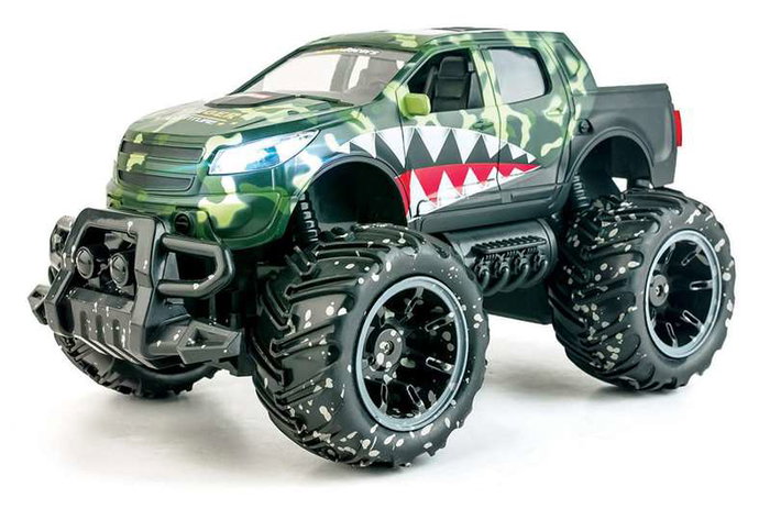 Ninco - Voiture radiocommandée Ranger Monster Truck 2 canaux échelle 1:14, carrosserie ABS (30x19x16 cm) Ninco - Voiture radiocommandée Ranger Monster Truck 2 canaux échelle 1:14, carrosserie ABS (30x19x16 cm)