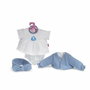 Berjuan Vêtements de poupée Antibactériens Bleu (40 cm)