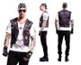 My Other Me Hell Boy S - Costume pour 12-14 ans en Polyester/Spandex - Jeu en Français, Espagnol, Anglais, Italien, Portugais, Allemand