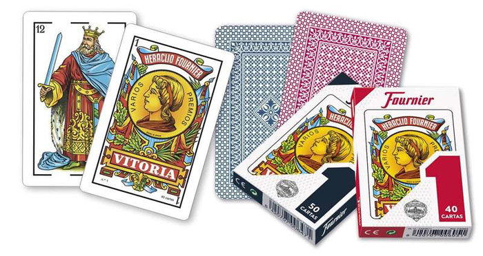 Fournier Nº1 - Jeu de cartes espagnol, 50 cartes avec étui en carton - Fournier