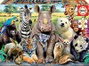 Educa Puzzle 300 Pièces Photo de Classe Animaux Sauvages - Pour Enfants 8 à 11 Ans