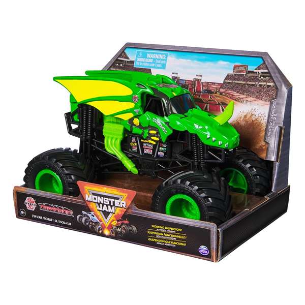 Spin Master Monster Jam - Camion monstre à l'échelle 1:24 - 14,92x21,27x13,65 cm - Modèles assortis (Sans piles)