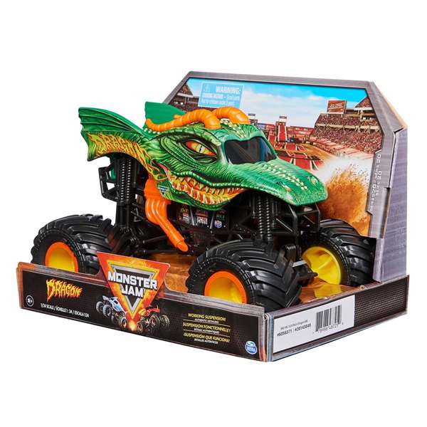 Spin Master Monster Jam - Camion monstre à l'échelle 1:24 - 14,92x21,27x13,65 cm - Modèles assortis (Sans piles)