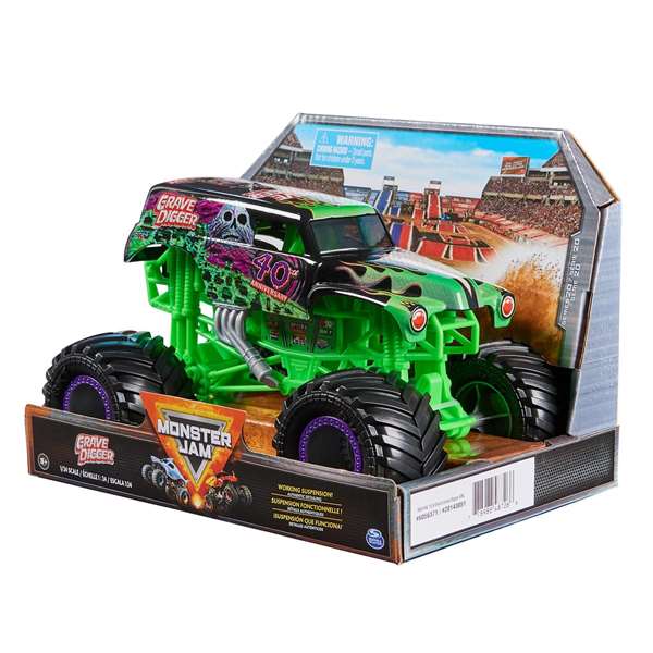 Spin Master Monster Jam - Camion monstre à l'échelle 1:24 - 14,92x21,27x13,65 cm - Modèles assortis (Sans piles)