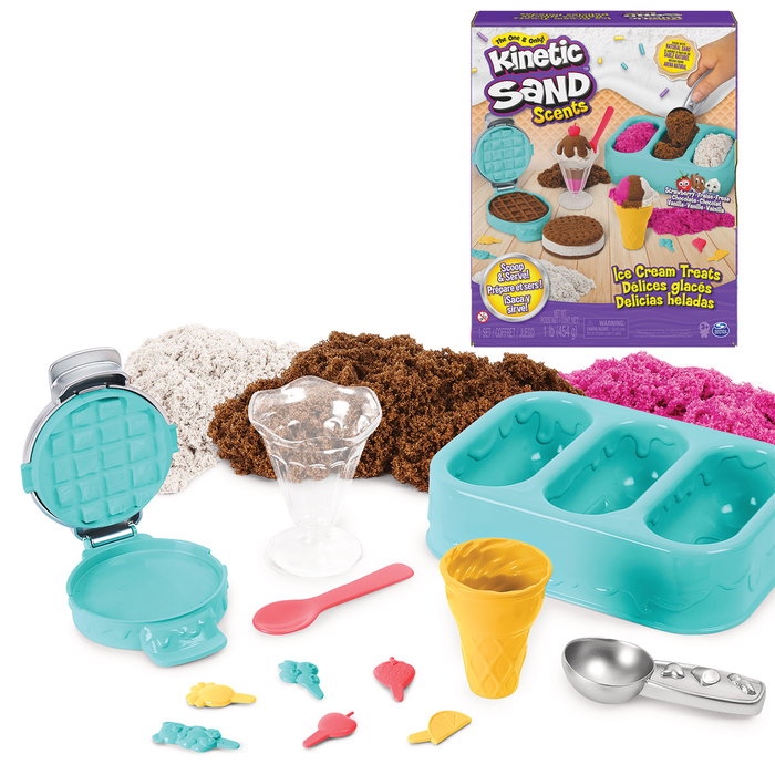 Spin Master Kinetic Sand - Pâtisserie Glacée avec Arômes et Toppings - Jeu Multilingue Spin Master Kinetic Sand - Pâtisserie Glacée avec Arômes et Toppings - Jeu Multilingue
