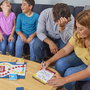 Spin Master Jeu de société Parents contre Enfants, jeux de cartes et défis, multilingue, plateau, accessoires, 200 cartes, 27x27x5.5cm