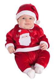 Creaciones Llopis - Ho-Ho - Déguisement bébé Père Noël - Taille 0 à 6 mois - Multicolore