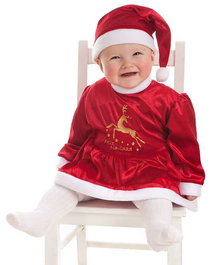Creaciones Llopis Déguisement Bébé Maman Noël Reni - Taille 6 Mois - Multicolor
