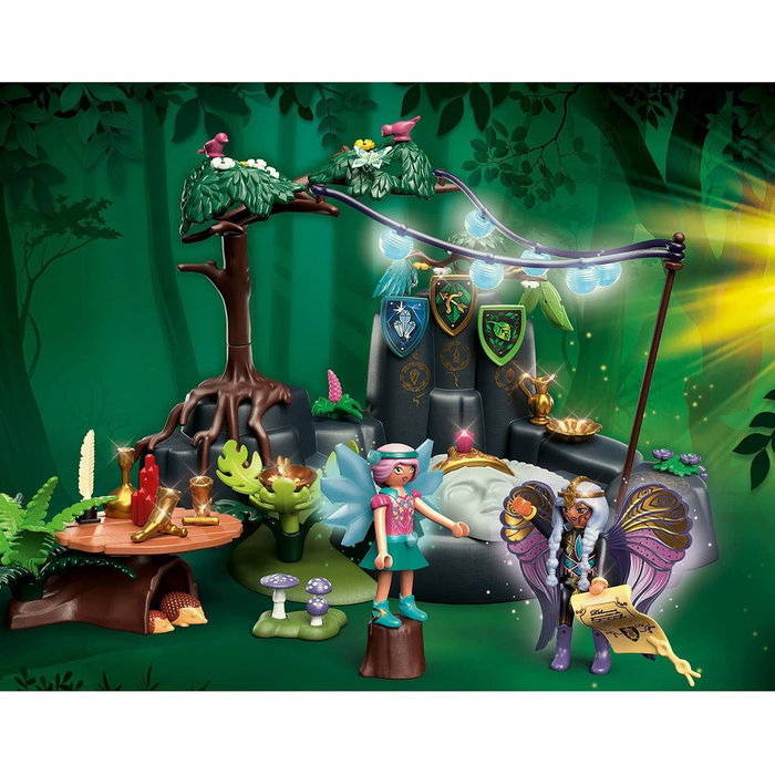 Playmobil Ayuma Cérémonie du Printemps - Aventure Magique Forêt des Fées avec Chamane et Doncelle, Jouet 107 Pièces