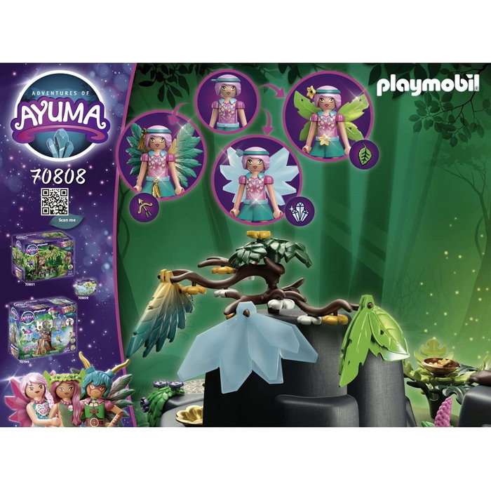 Playmobil Ayuma Cérémonie du Printemps - Aventure Magique Forêt des Fées avec Chamane et Doncelle, Jouet 107 Pièces
