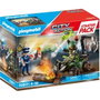 Playmobil Starter Pack Policía : Entraînement - Quad et 2 Figurines pour Équipe d'Intervention