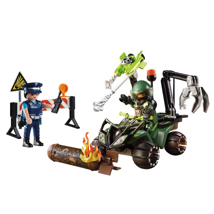 PLAYMOBIL Set Starter Pack Policier Entraînement 70817, Figurines, Quad avec Bras, Langues Multiples PLAYMOBIL Set Starter Pack Policier Entraînement 70817, Figurines, Quad avec Bras, Langues Multiples
