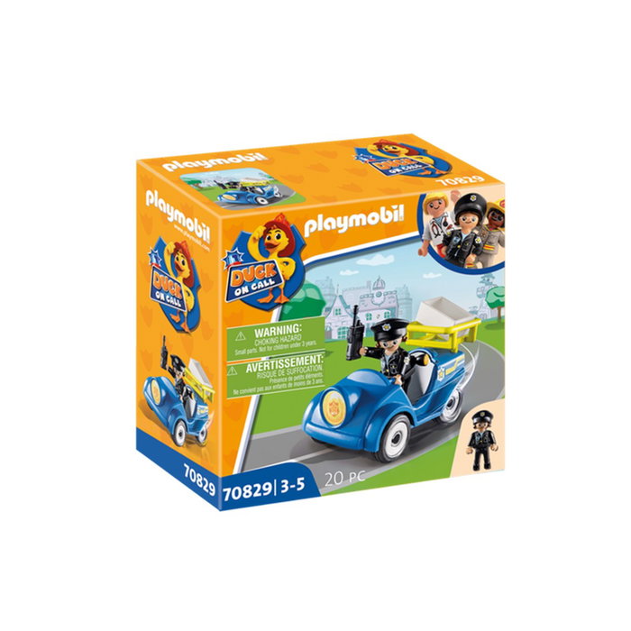 Playmobil Duck On Call - Mini Voiture de Police avec Polly