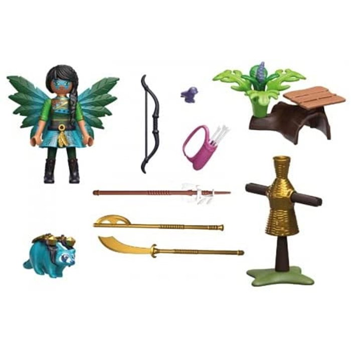 Playmobil Starter Pack Chevalier Fée Con - Équipement d'Entraînement de Combat