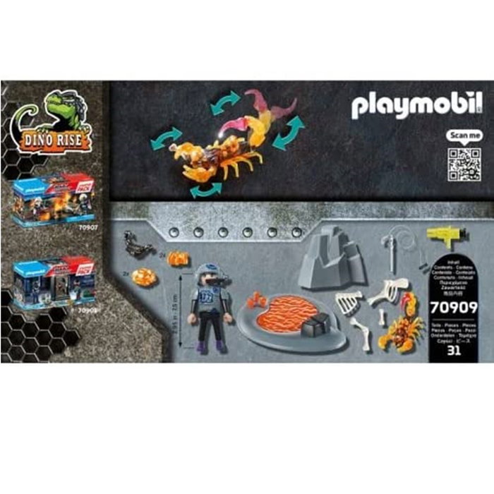 Playmobil Starter Pack Lucha Contra El Escorpión de Fuego - Jeu de Construction pour Enfants dès 4 Ans