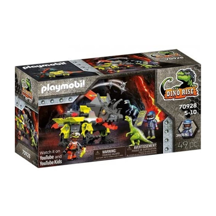 Playmobil Robot Dino Machine de Combat avec Mineur et Vélociraptors – Jeu de Construction 4 Ans+ Playmobil Robot Dino Machine de Combat avec Mineur et Vélociraptors – Jeu de Construction 4 Ans+