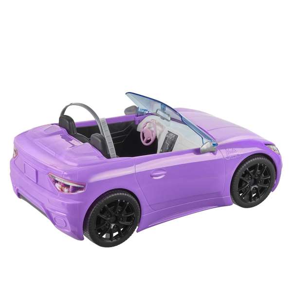 Mattel - Poupée Barbie et sa voiture décapotable - Jeu en espagnol - À partir de 3 ans