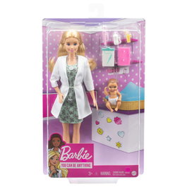 MATTEL Barbie Pédiatre avec bébé et accessoires médicaux