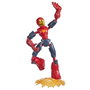 Hasbro - Figurine flexible Iron Man Avengers 15 cm Bend & Flex Rider Mission, jouet articulé