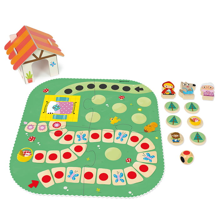 GOULA Petit Chaperon Rouge - Jeu de société en bois GOULA Petit Chaperon Rouge - Jeu de société en bois