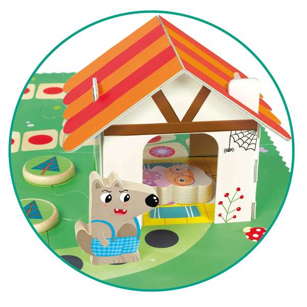 Goula Jeu de société Le Petit Chaperon Rouge en bois - Aide le Petit Chaperon Rouge à arriver chez sa grand-mère - Jouet d'éveil dès 2 ans - Instructions multilingues Goula Jeu de société Le Petit Chaperon Rouge en bois - Aide le Petit Chaperon Rouge à arriver chez sa grand-mère - Jouet d'éveil dès 2 ans - Instructions multilingues