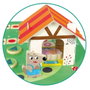 Goula Jeu de société Le Petit Chaperon Rouge en bois - Aide le Petit Chaperon Rouge à arriver chez sa grand-mère - Jouet d'éveil dès 2 ans - Instructions multilingues