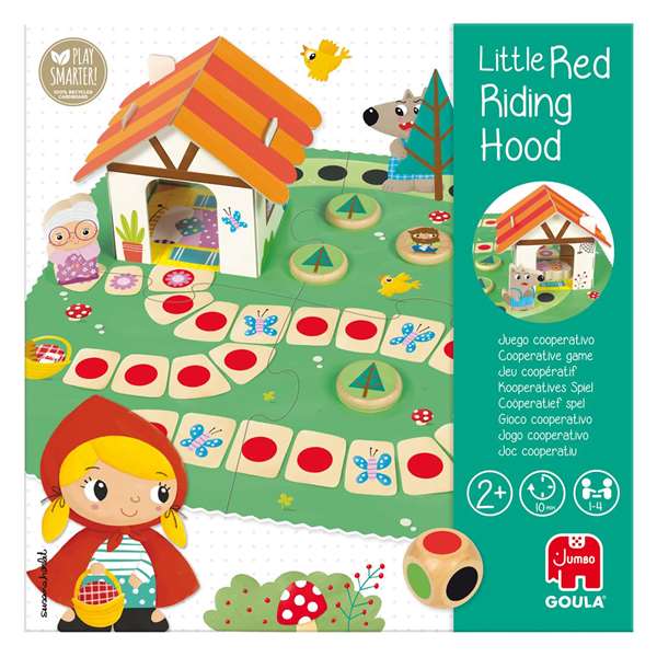 Goula Jeu de société Le Petit Chaperon Rouge en bois - Aide le Petit Chaperon Rouge à arriver chez sa grand-mère - Jouet d'éveil dès 2 ans - Instructions multilingues Goula Jeu de société Le Petit Chaperon Rouge en bois - Aide le Petit Chaperon Rouge à arriver chez sa grand-mère - Jouet d'éveil dès 2 ans - Instructions multilingues