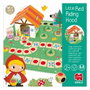 Goula Jeu de société Le Petit Chaperon Rouge en bois - Aide le Petit Chaperon Rouge à arriver chez sa grand-mère - Jouet d'éveil dès 2 ans - Instructions multilingues