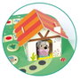 Goula Jeu de société Le Petit Chaperon Rouge en bois - Aide le Petit Chaperon Rouge à arriver chez sa grand-mère - Jouet d'éveil dès 2 ans - Instructions multilingues
