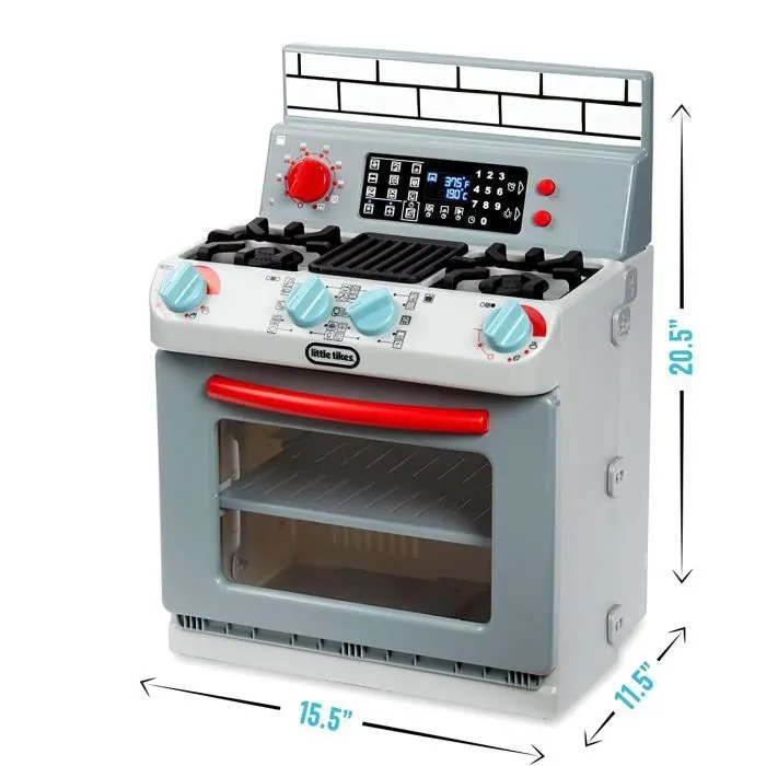 Little Tikes Mon Premier Four Electronique 651403E7C - Jouet Cuisine Enfant Interactif avec Sons Réalistes - Four de Simulation