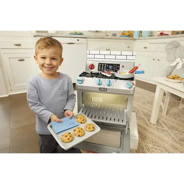 Little Tikes Mon Premier Four Electronique 651403E7C - Jouet Cuisine Enfant Interactif avec Sons Réalistes - Four de Simulation