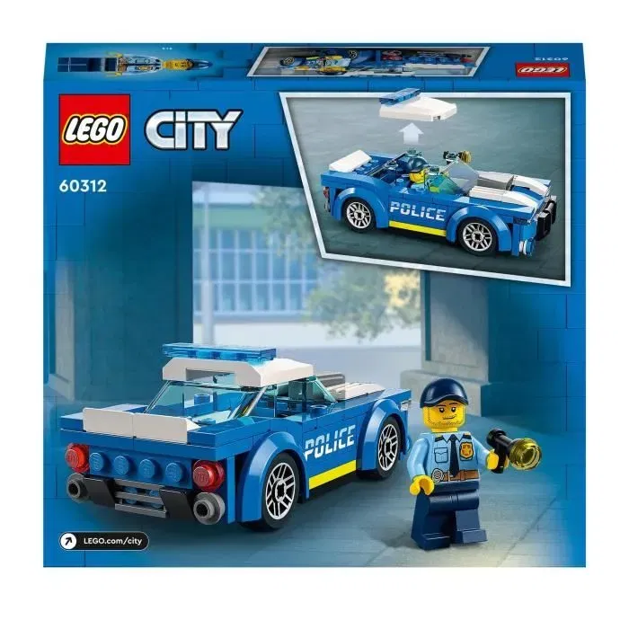 LEGO 60312 City Voiture de Police Jouet Enfant 5 ans avec Minifigure Officier - Idée Cadeau Série Aventures